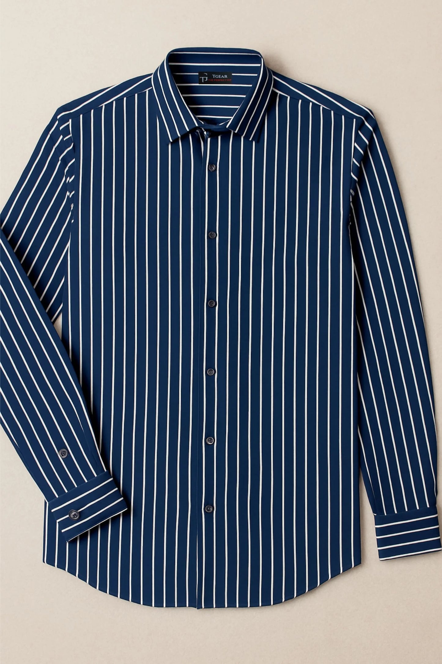 STRIPPED SHIRT | NAVY/WHITE