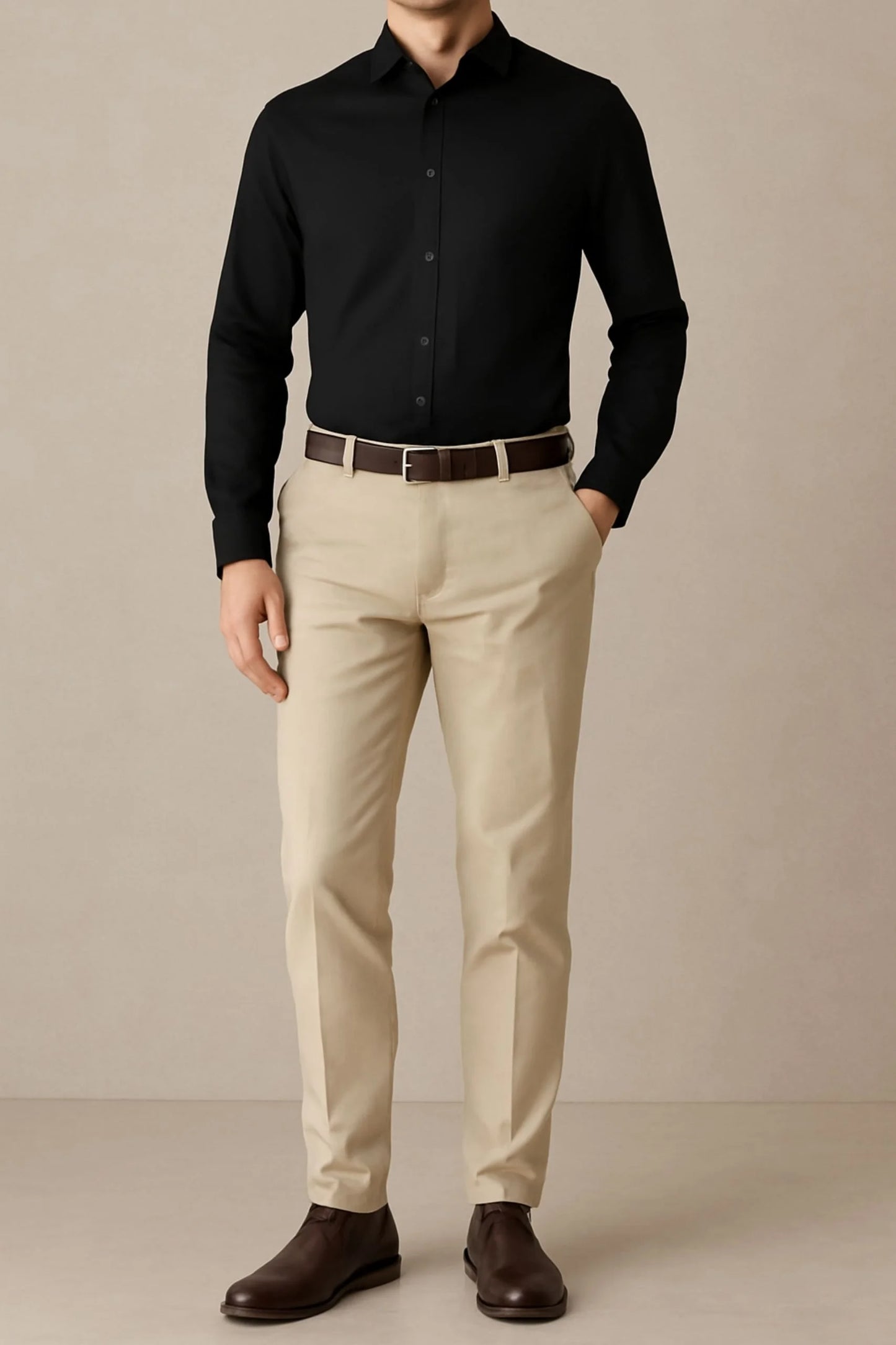 FORMAL OXFORD SHIRT | BLACK