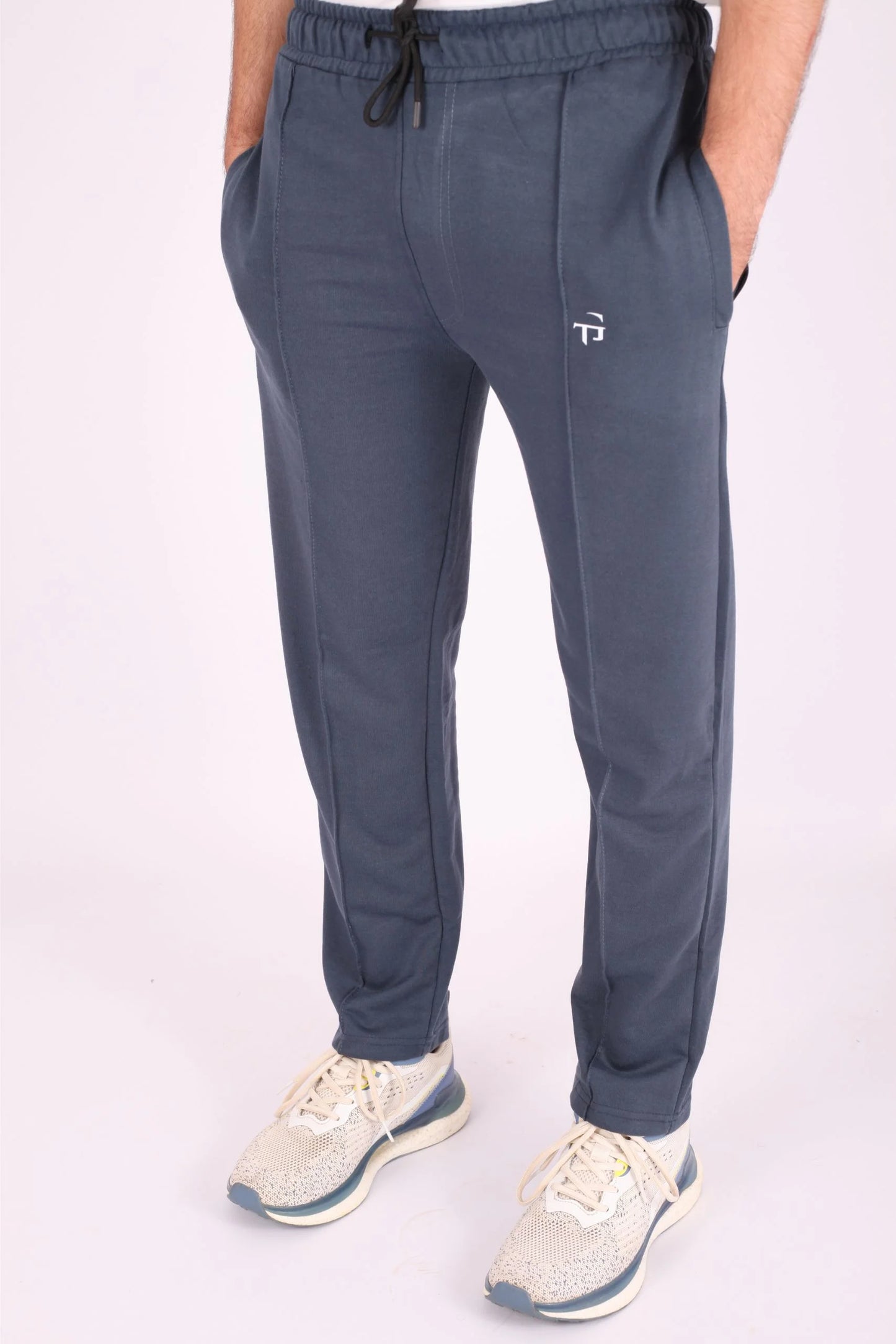 PLEATED TROUSERS | TEAL BLUE