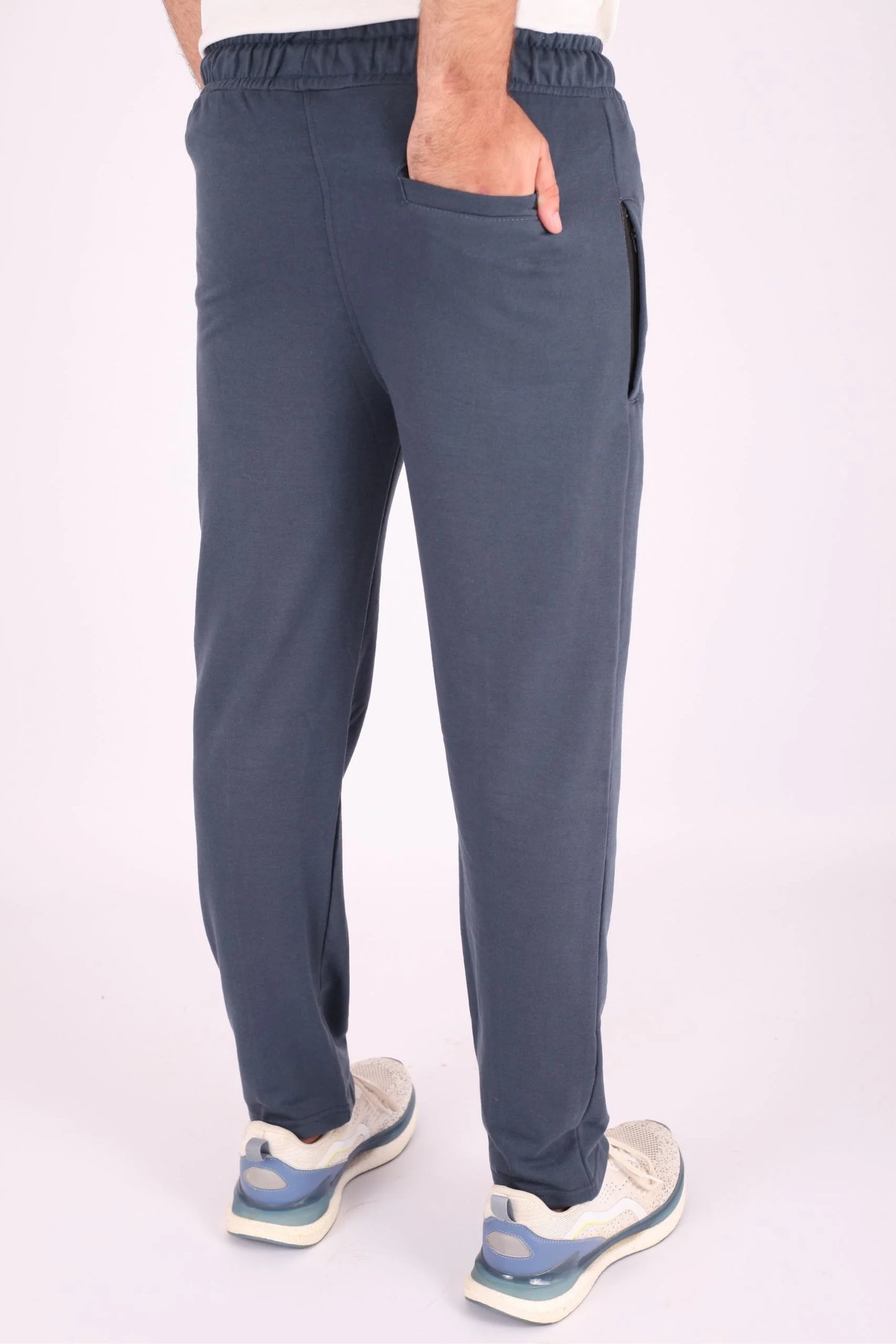 PLEATED TROUSERS | TEAL BLUE