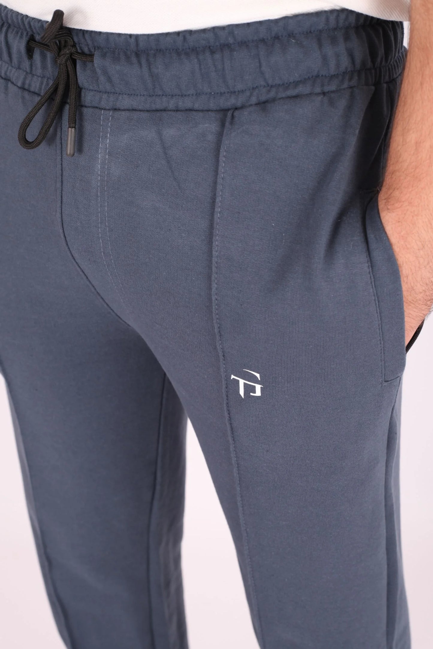 PLEATED TROUSERS | TEAL BLUE