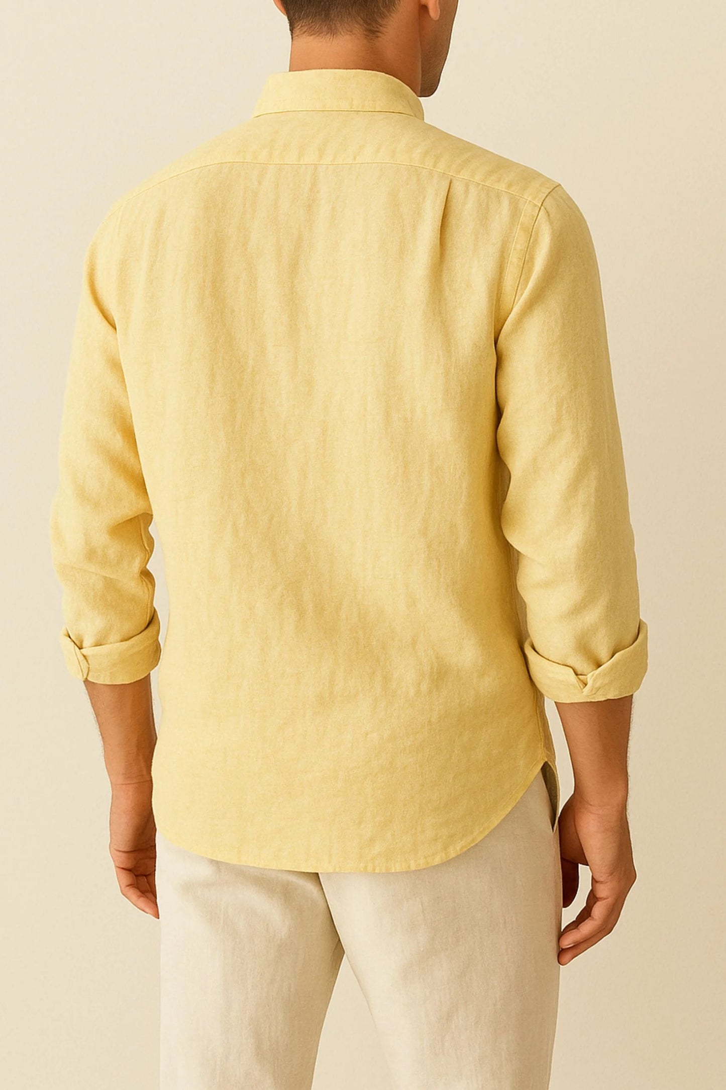 LINEN SHIRT | LIME YELLOW