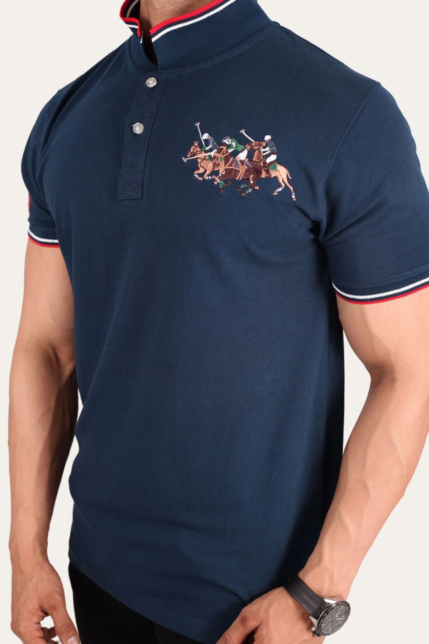 3 PONY POLO | MID BLUE