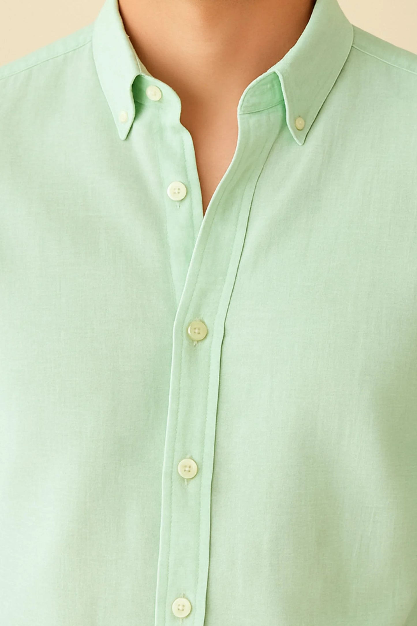 LINEN SHIRT | MINT GREEN