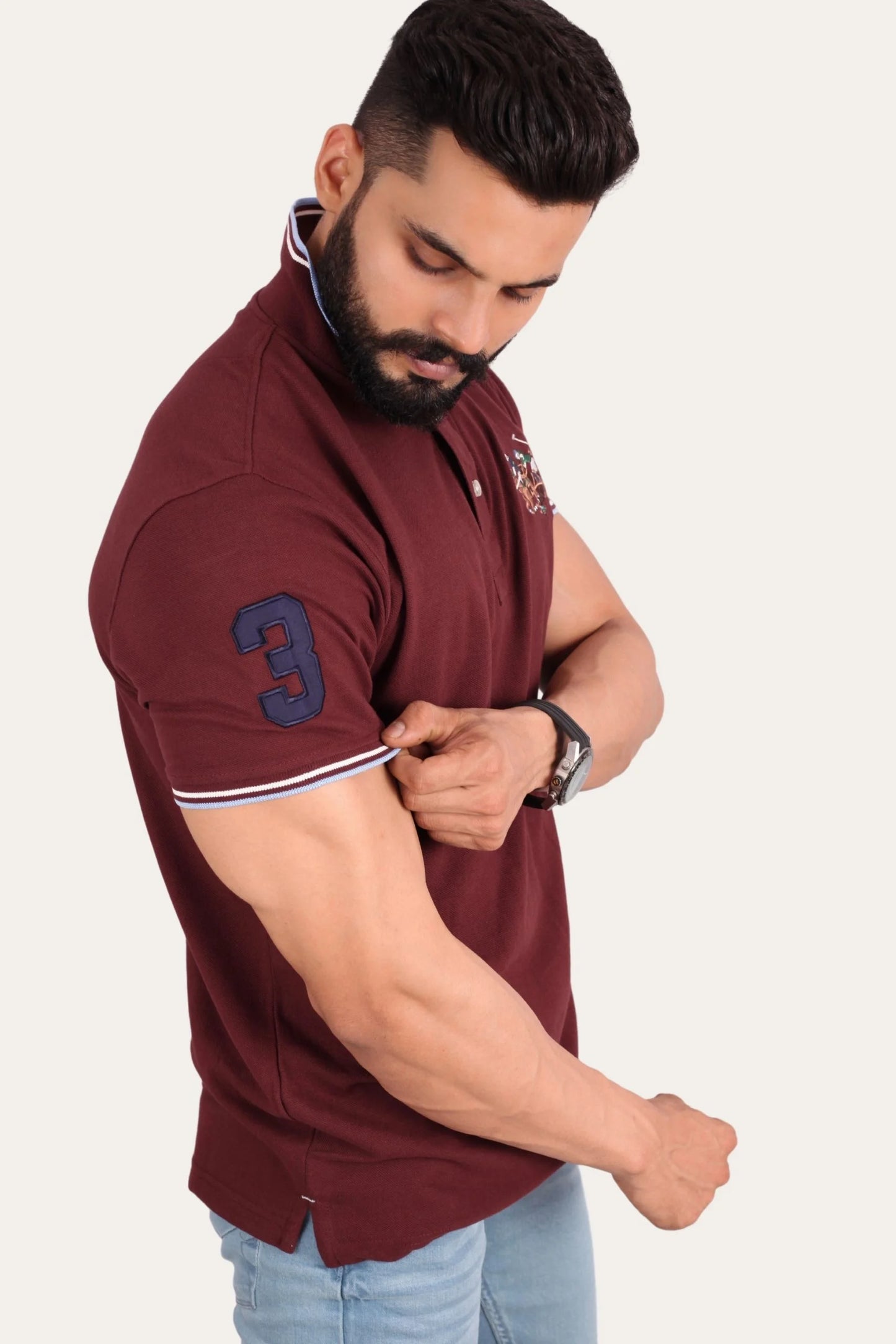 3 PONY POLO | MAROON