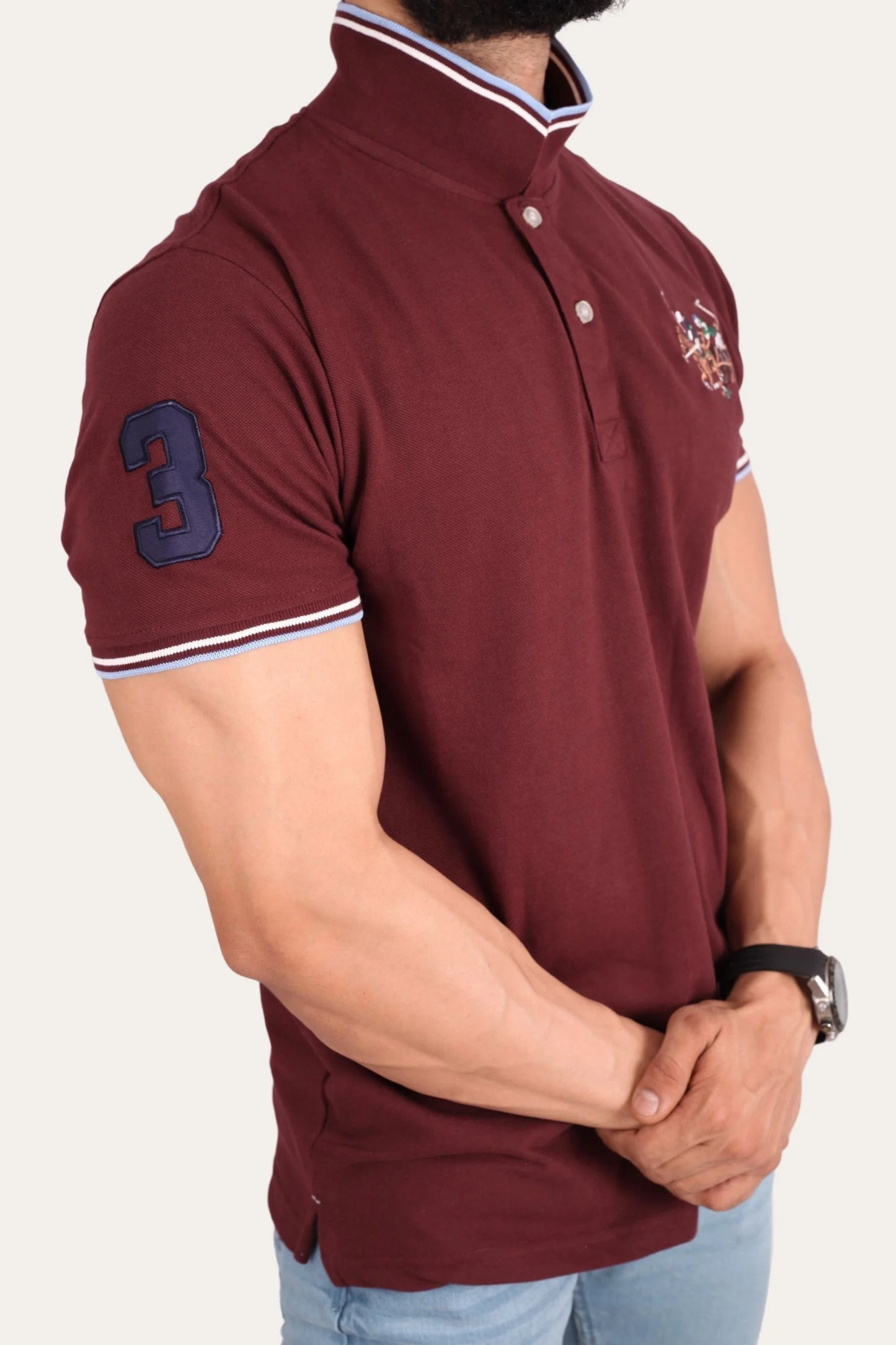 3 PONY POLO | MAROON