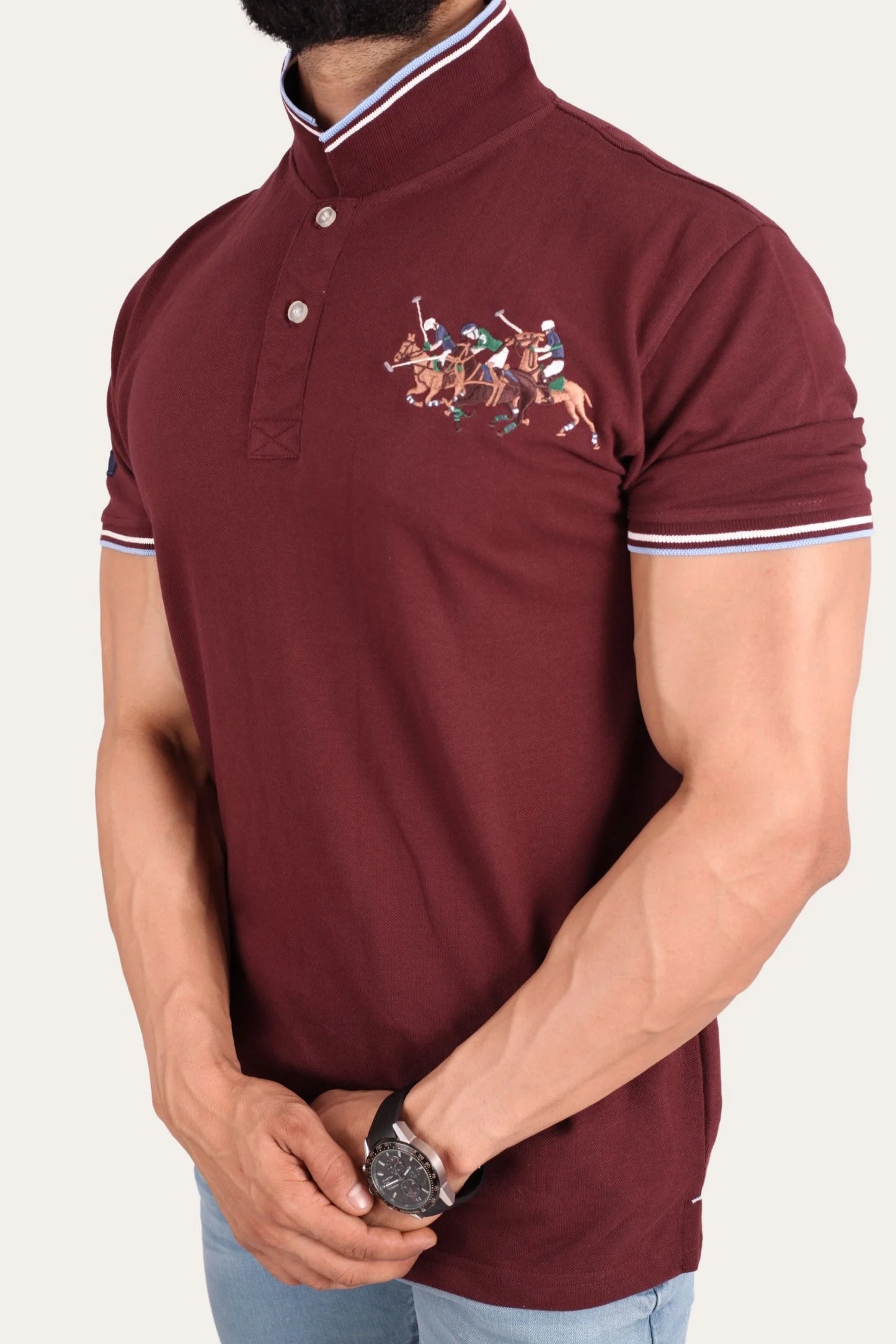 3 PONY POLO | MAROON
