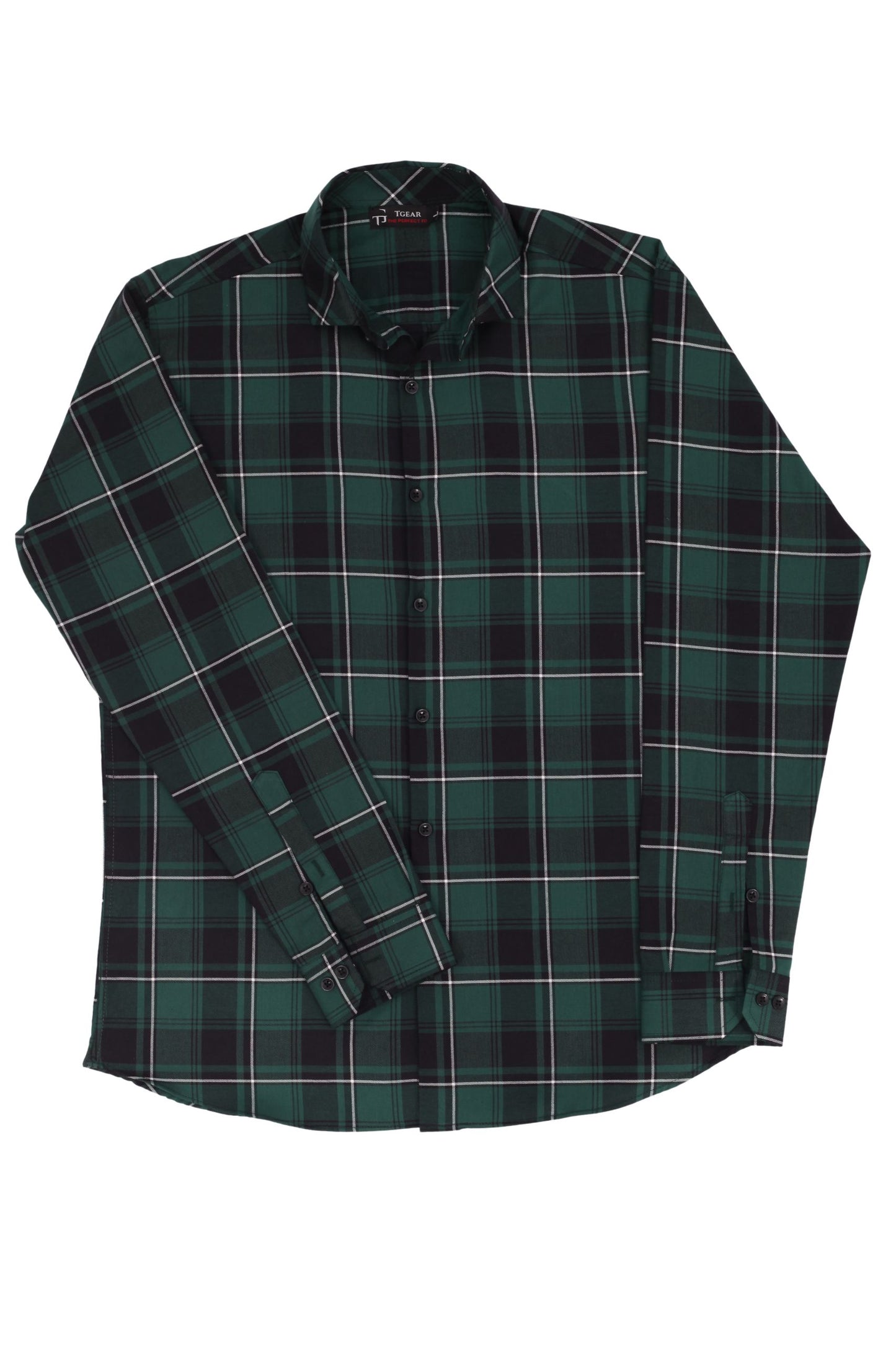 CHECKERED SHIRT | GREEN / BLACK