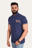 3 PONY POLO | DENIM BLUE