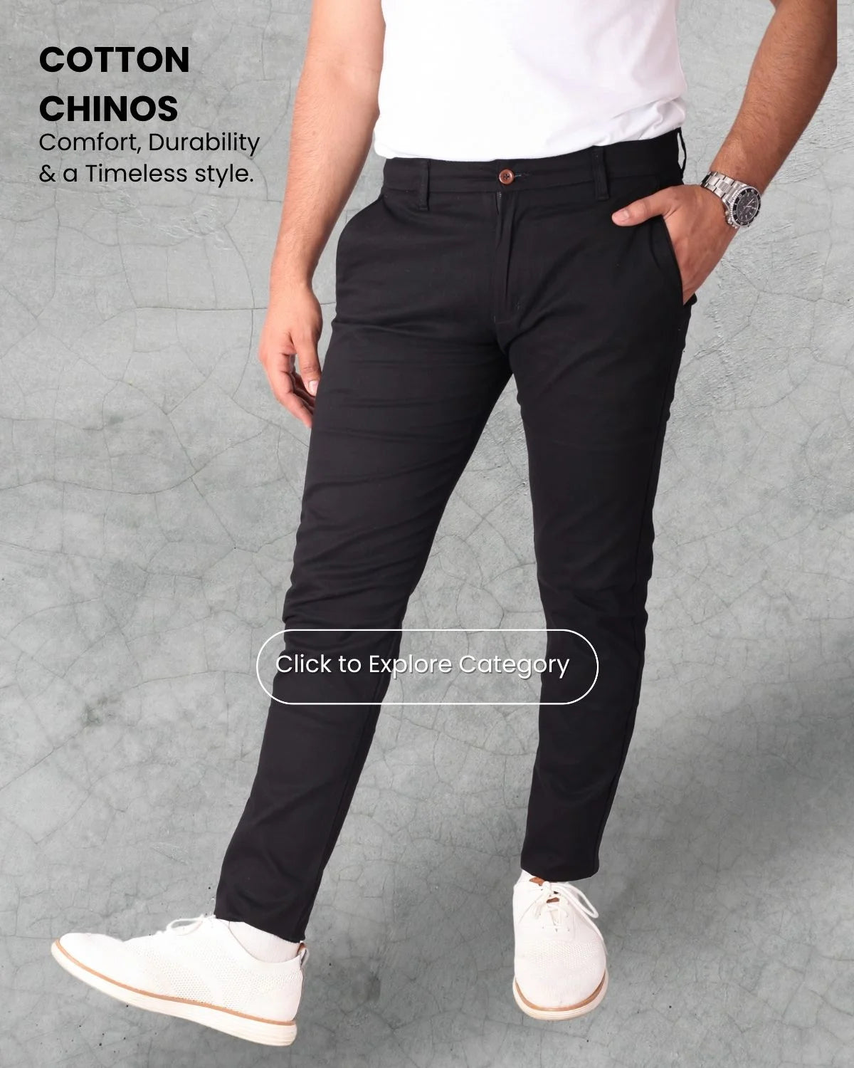 Cotton Chino Pants