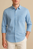 STRIPED SHIRT | LIGHT BLUE/WHITE