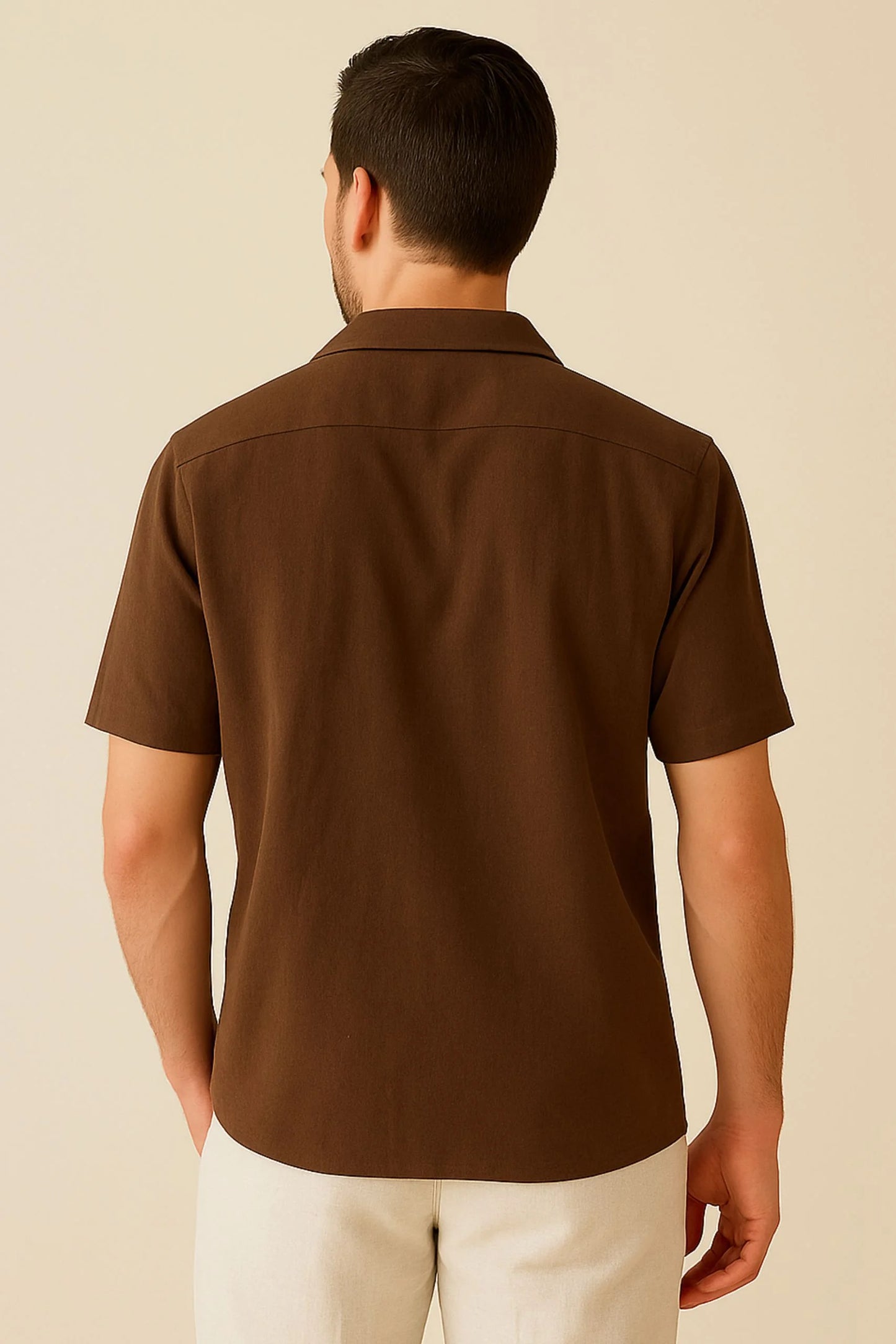 LINEN TEXTURED CUBAN | BROWN
