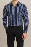 STRIPPED SHIRT | NAVY/WHITE