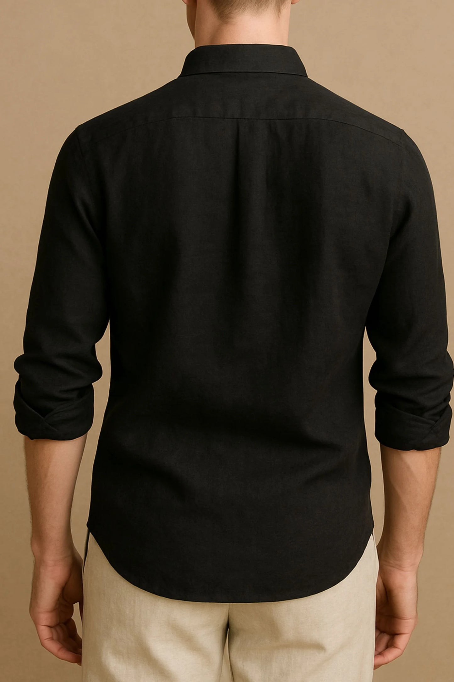 LINEN SHIRT | BLACK