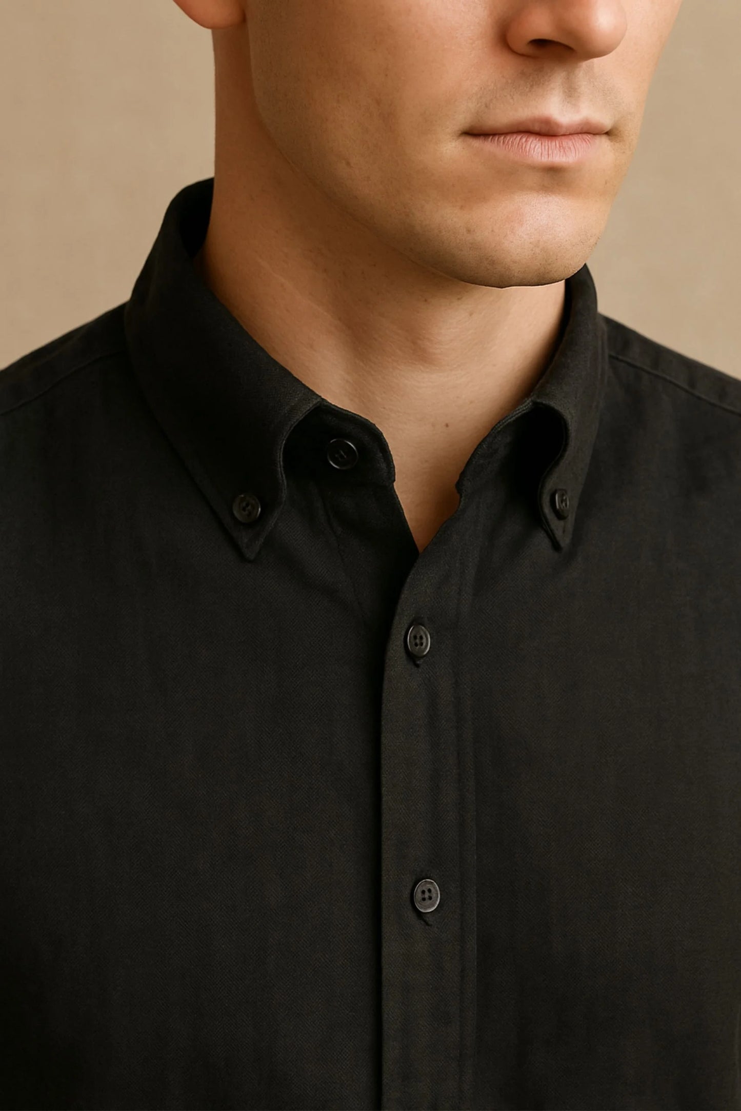 LINEN SHIRT | BLACK