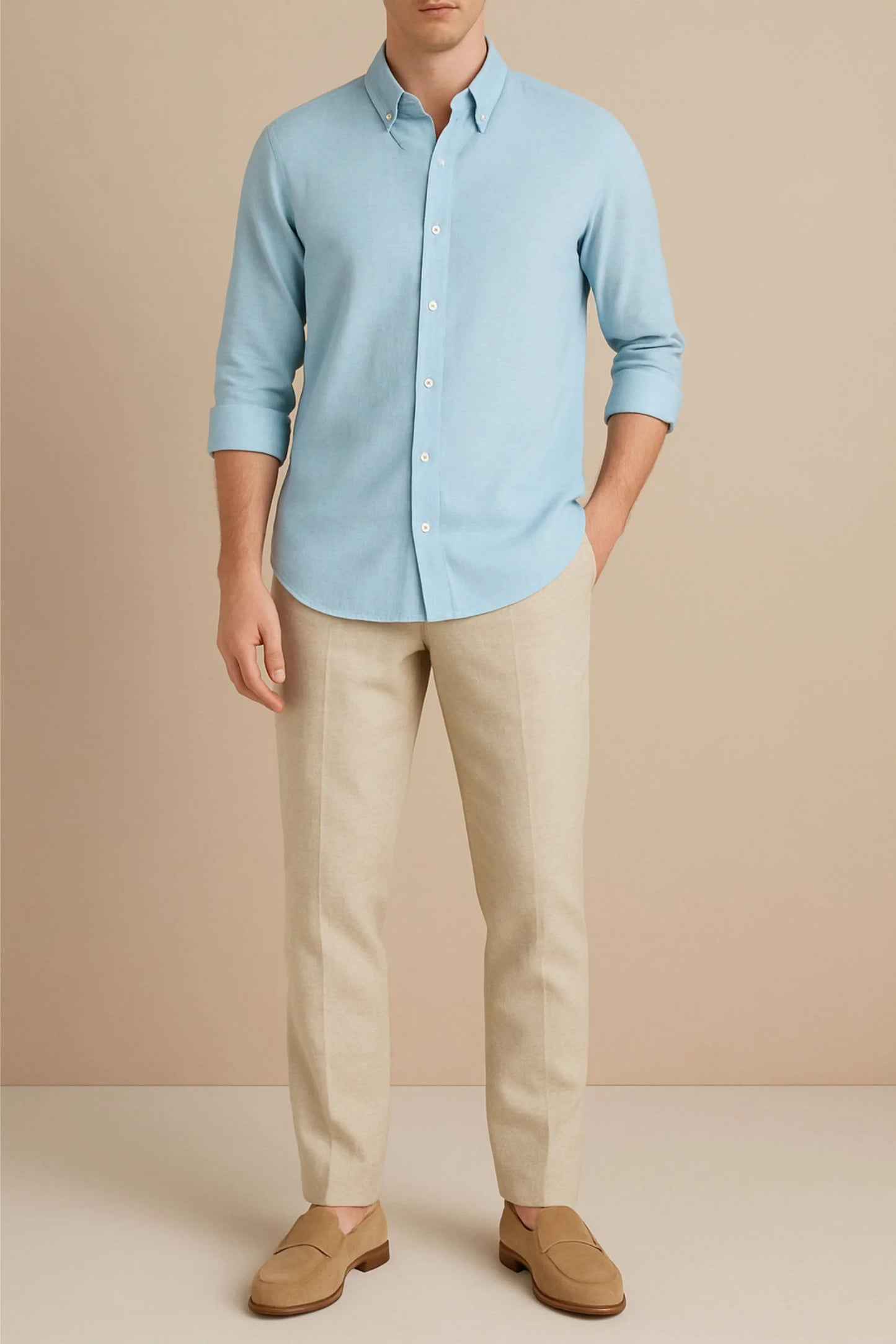 LINEN SHIRT | SKY BLUE