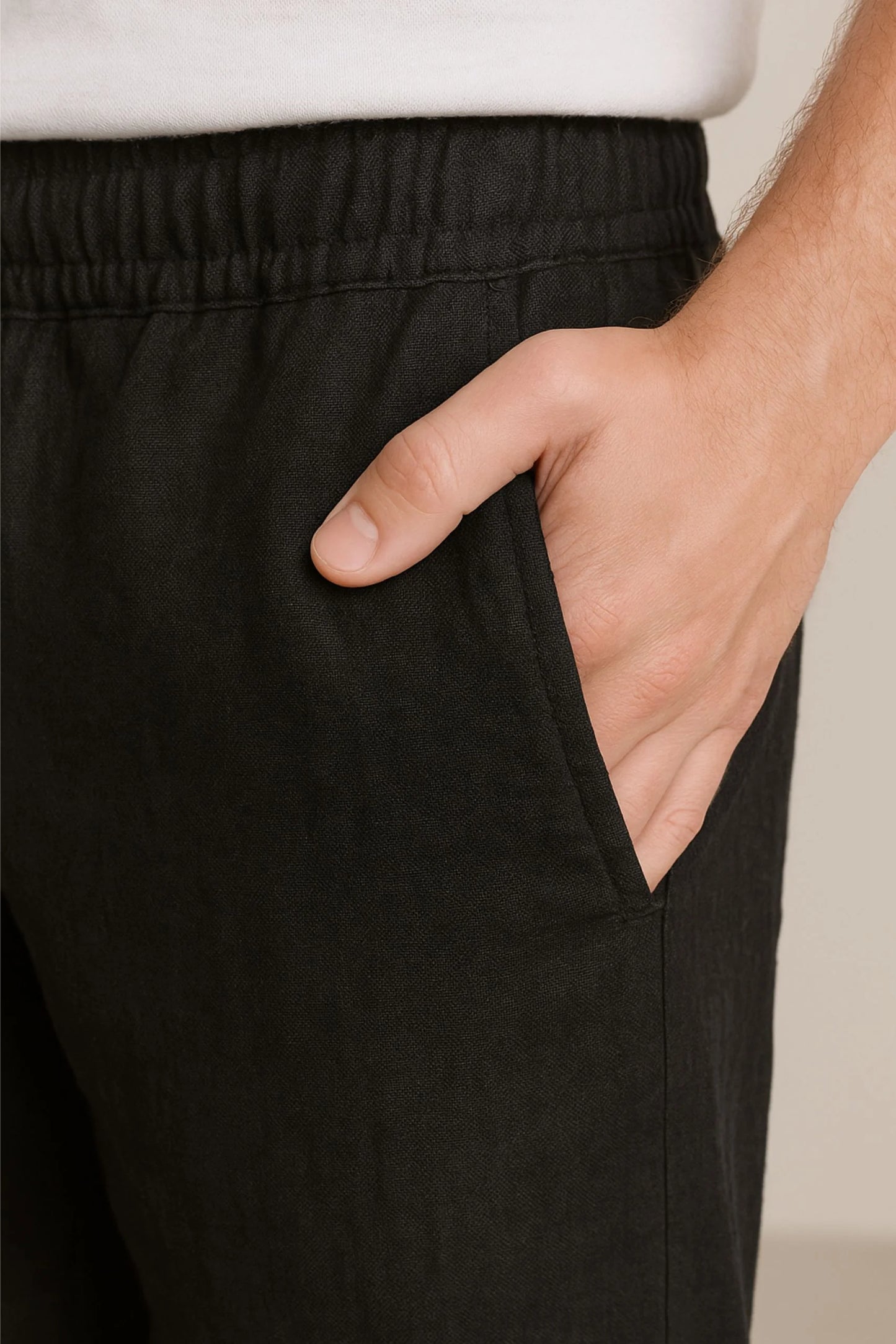 LINEN TROUSER | BLACK