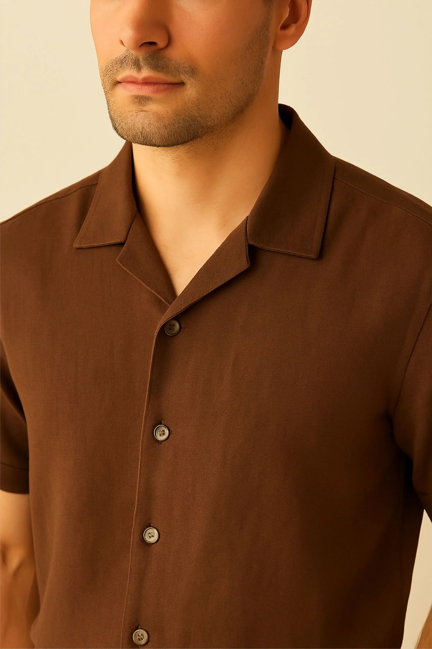 LINEN TEXTURED CUBAN | BROWN