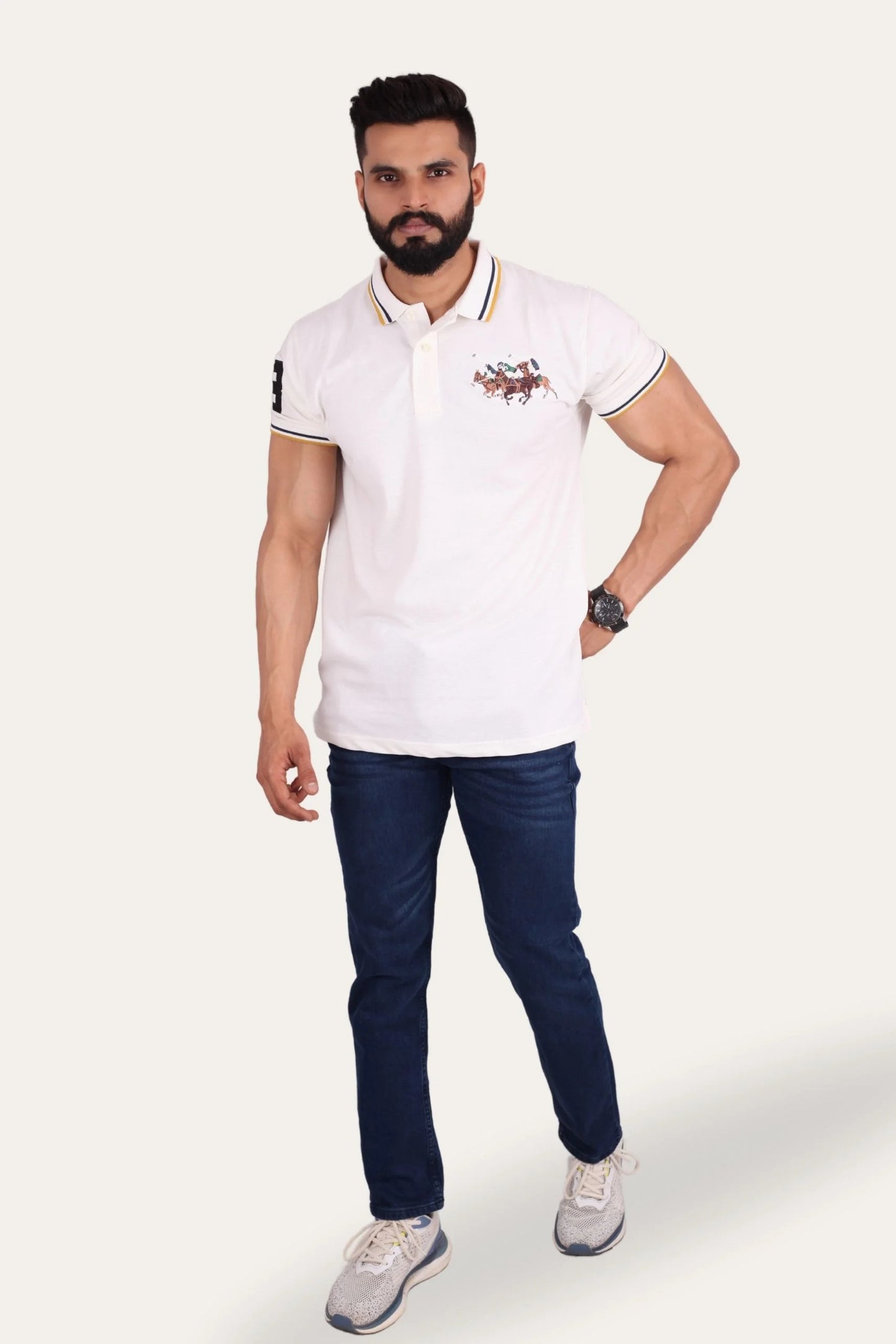 3 PONY POLO | OFF WHITE