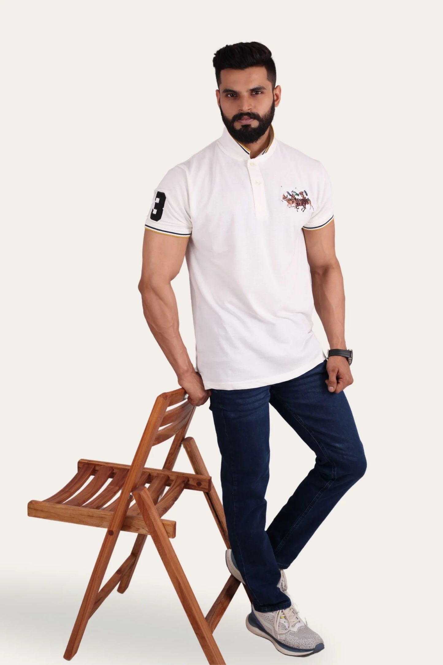 3 PONY POLO | OFF WHITE