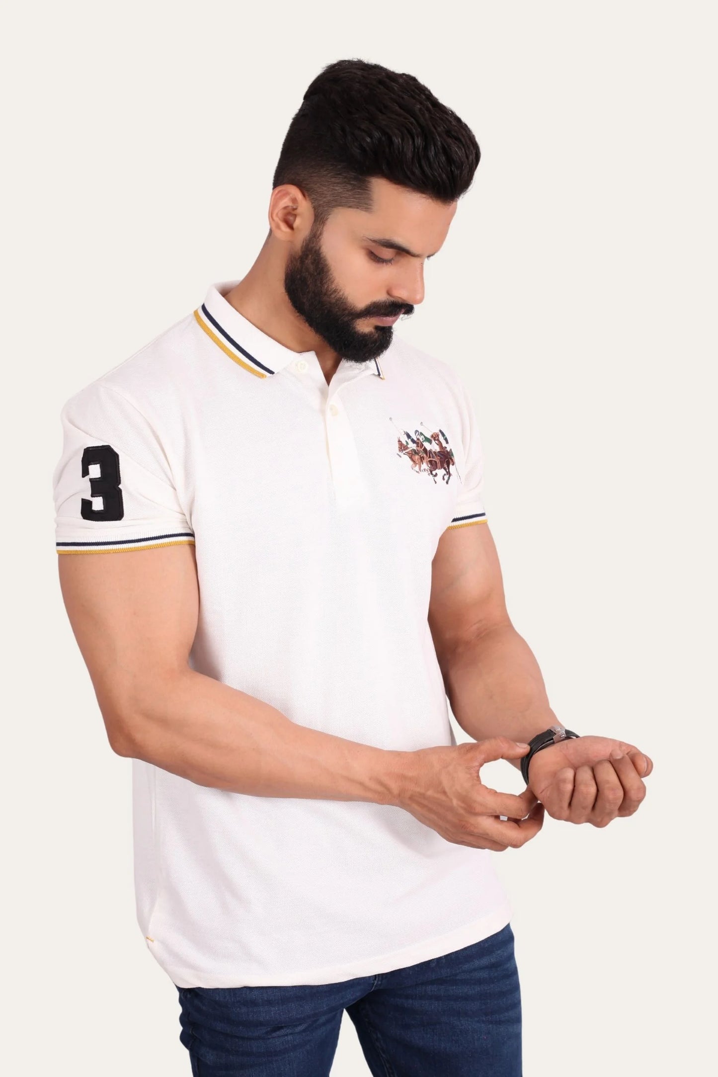 3 PONY POLO | OFF WHITE