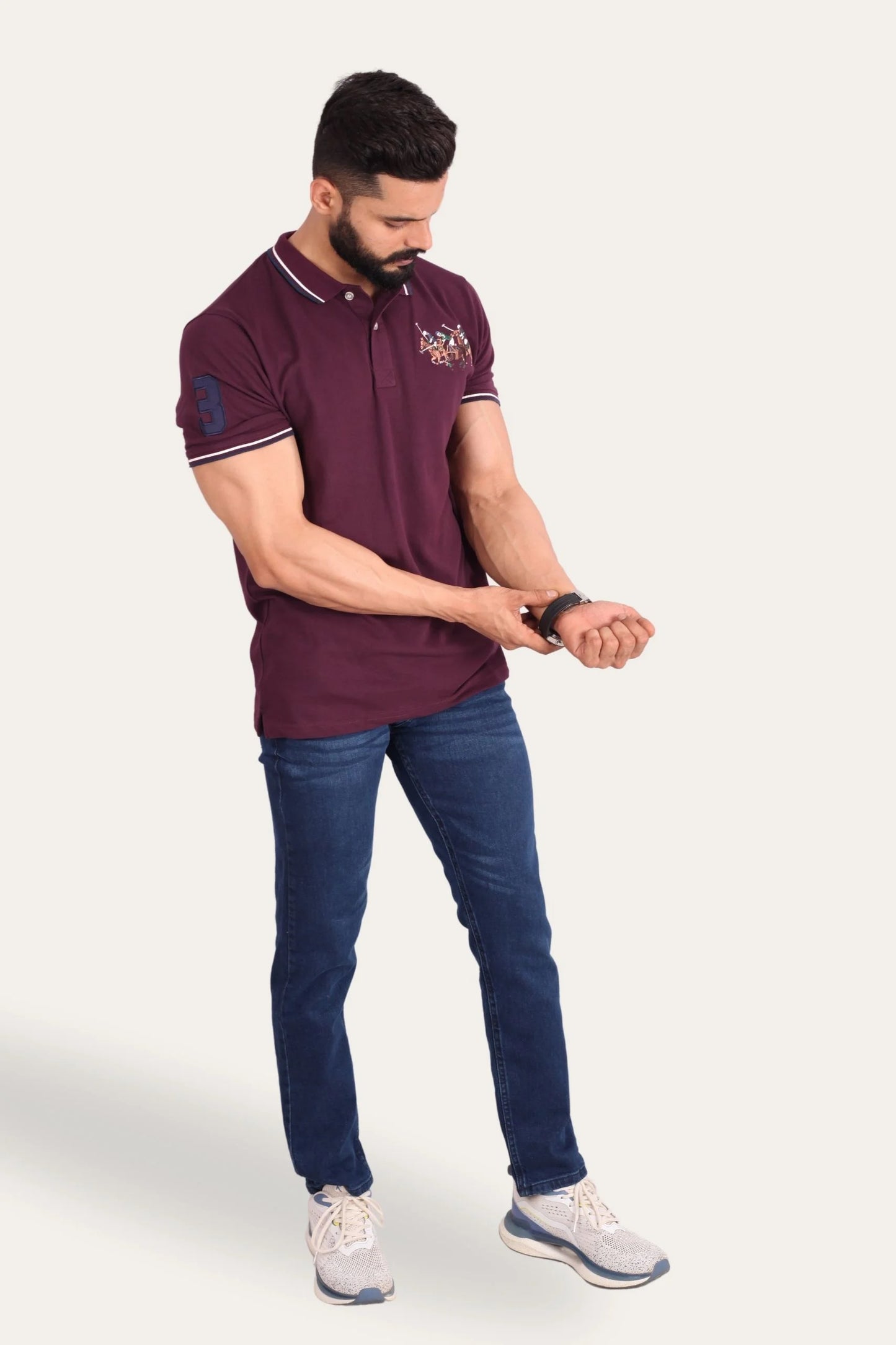 3 PONY POLO | DEEP PURPLE