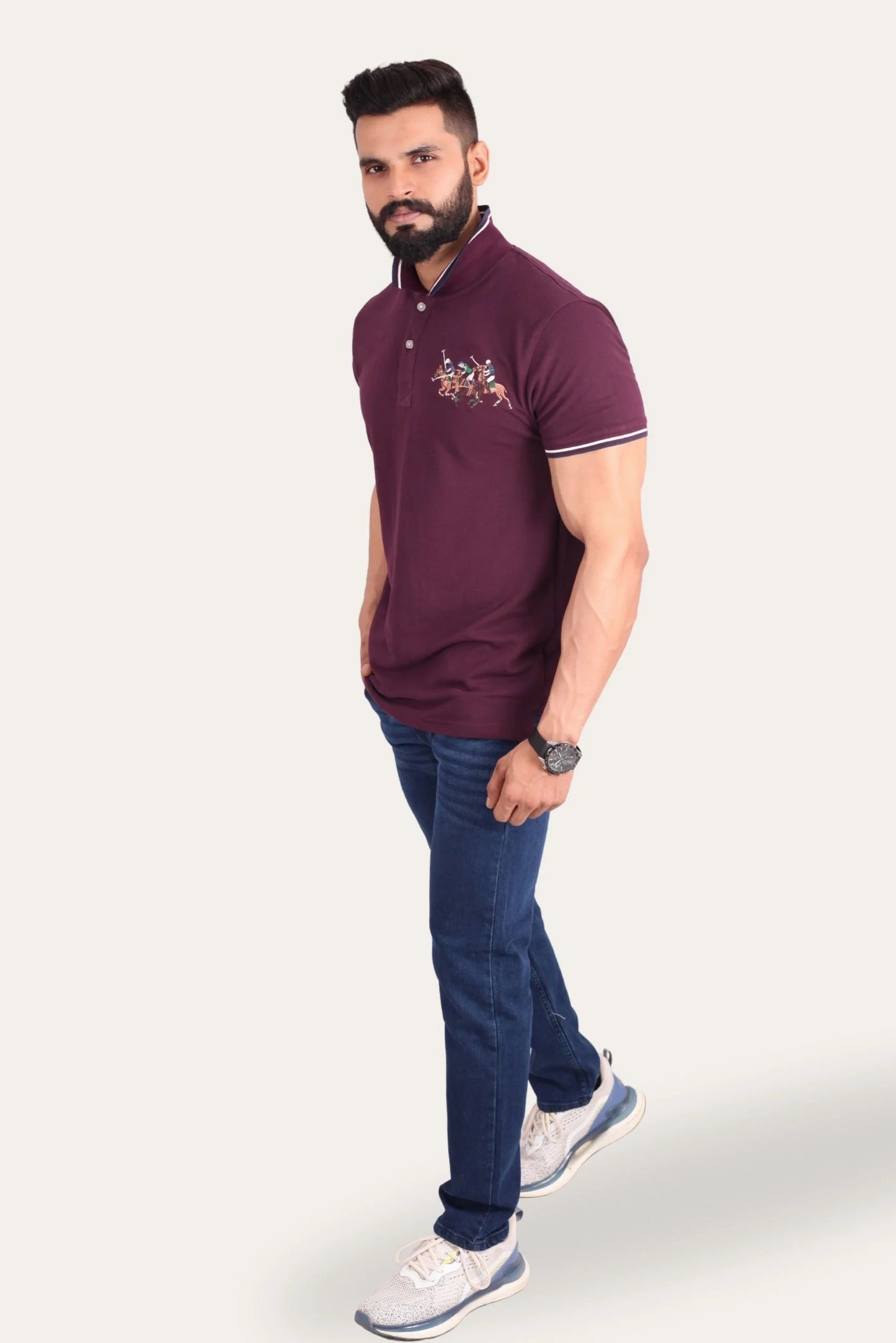 3 PONY POLO | DEEP PURPLE