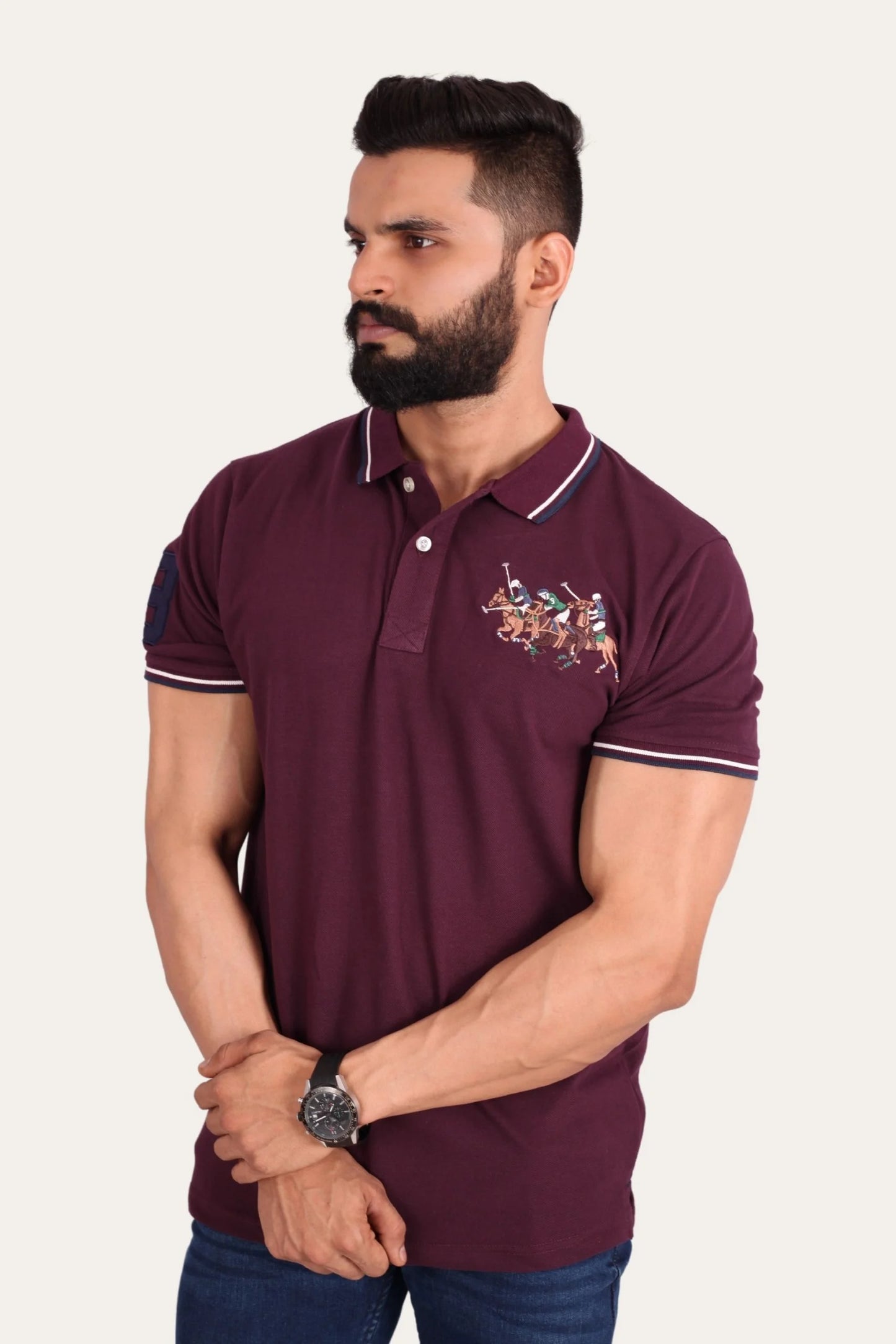 3 PONY POLO | DEEP PURPLE