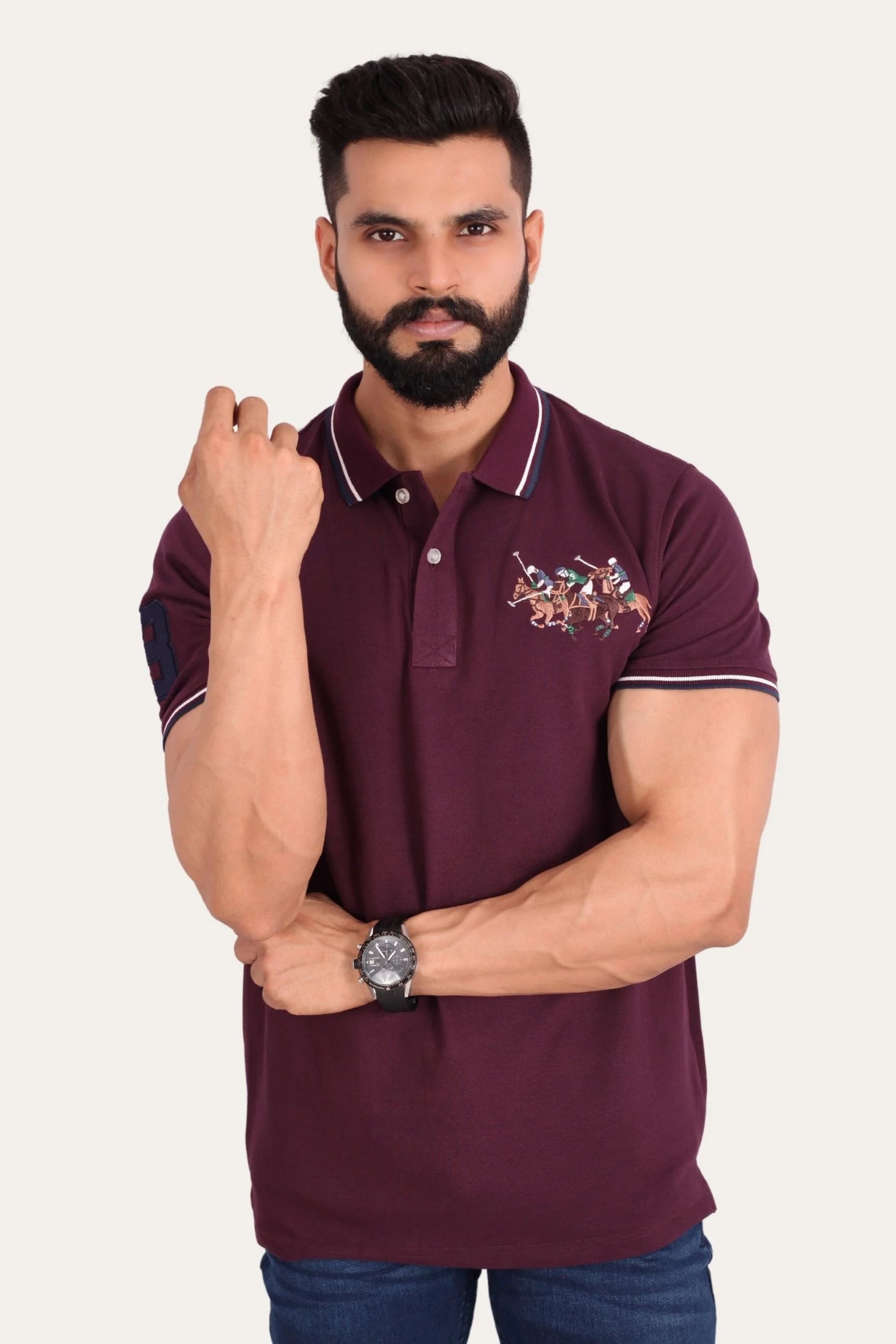 3 PONY POLO | DEEP PURPLE