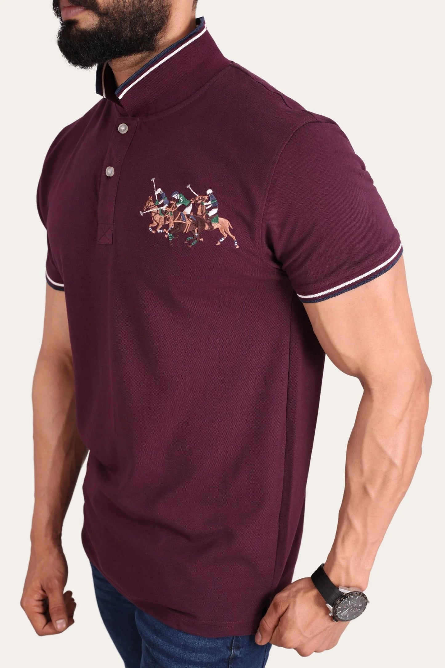 3 PONY POLO | DEEP PURPLE