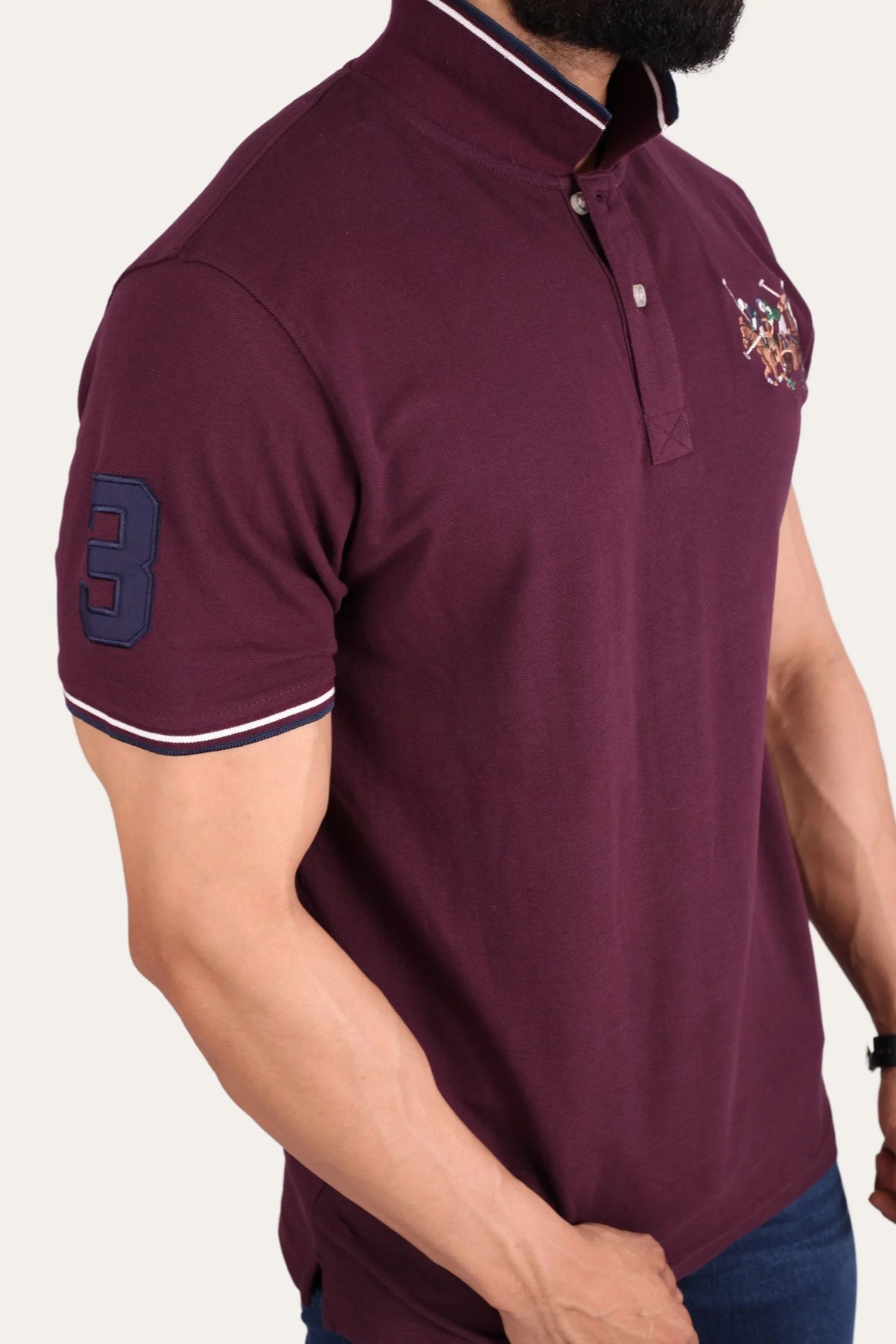 3 PONY POLO | DEEP PURPLE