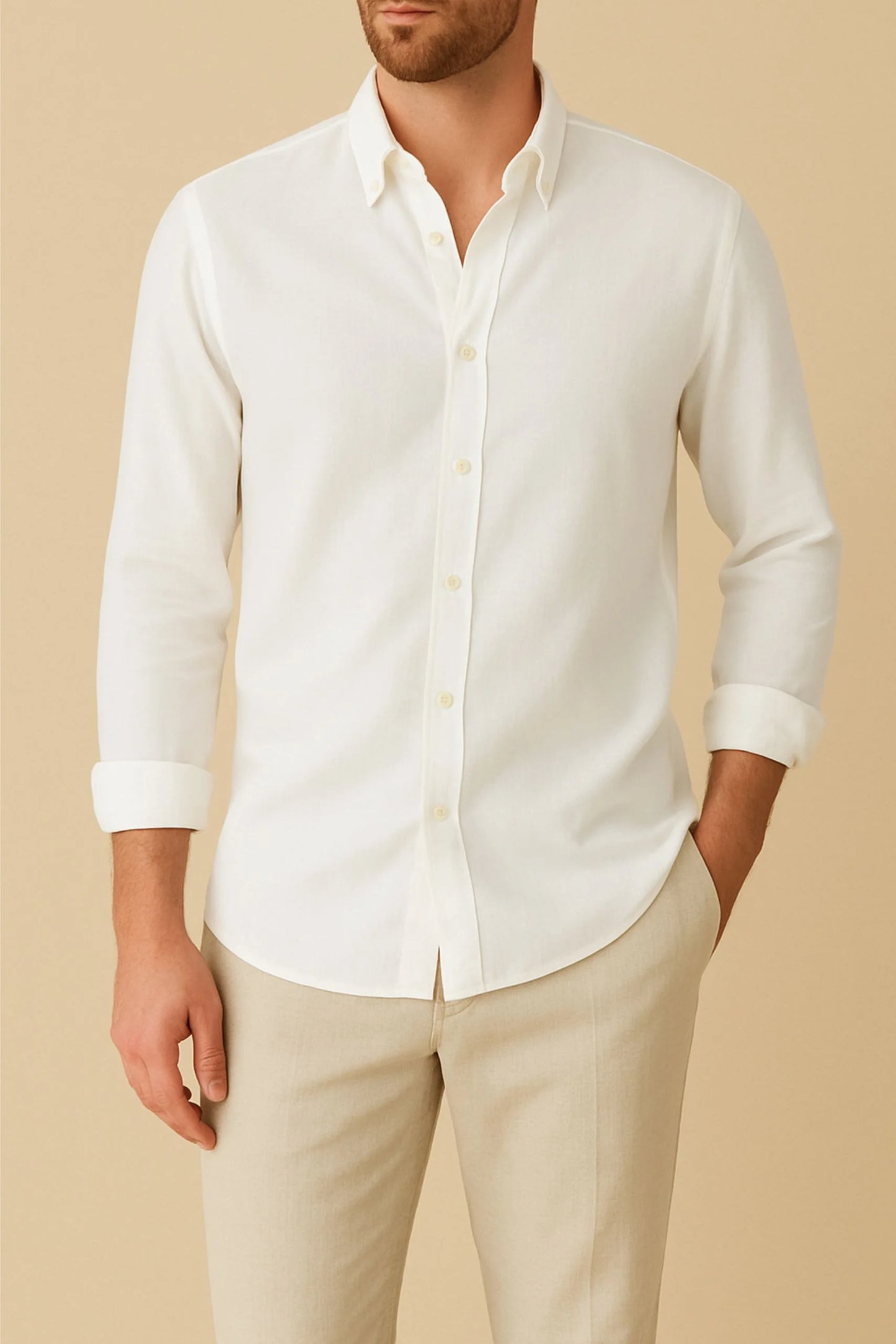 LINEN SHIRT | WHITE