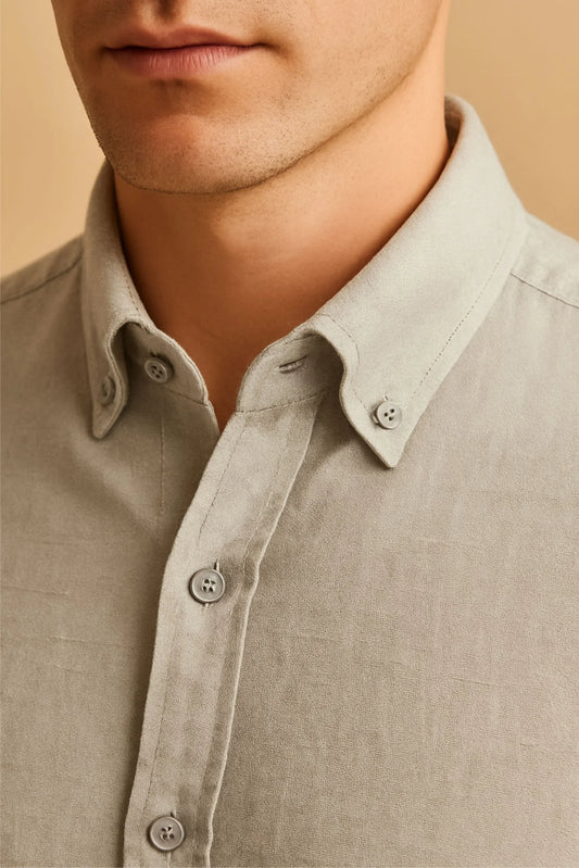 LINEN SHIRT | SLATE GRAY