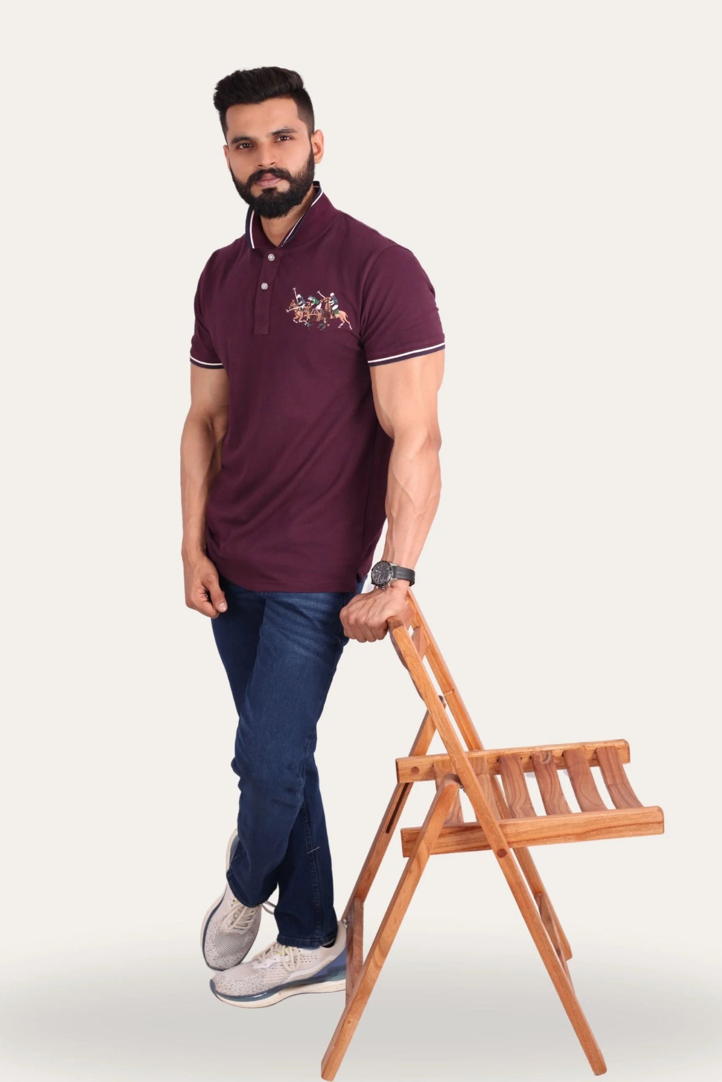 3 PONY POLO | DEEP PURPLE